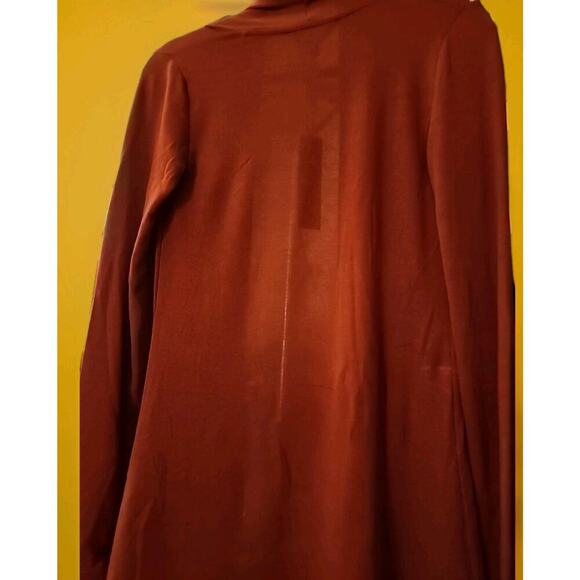 Mix by 41 Hawthorn Sweater Women X Small Red Open Cardigan Knit Stitch NWT A128 - Picture 4 of 5